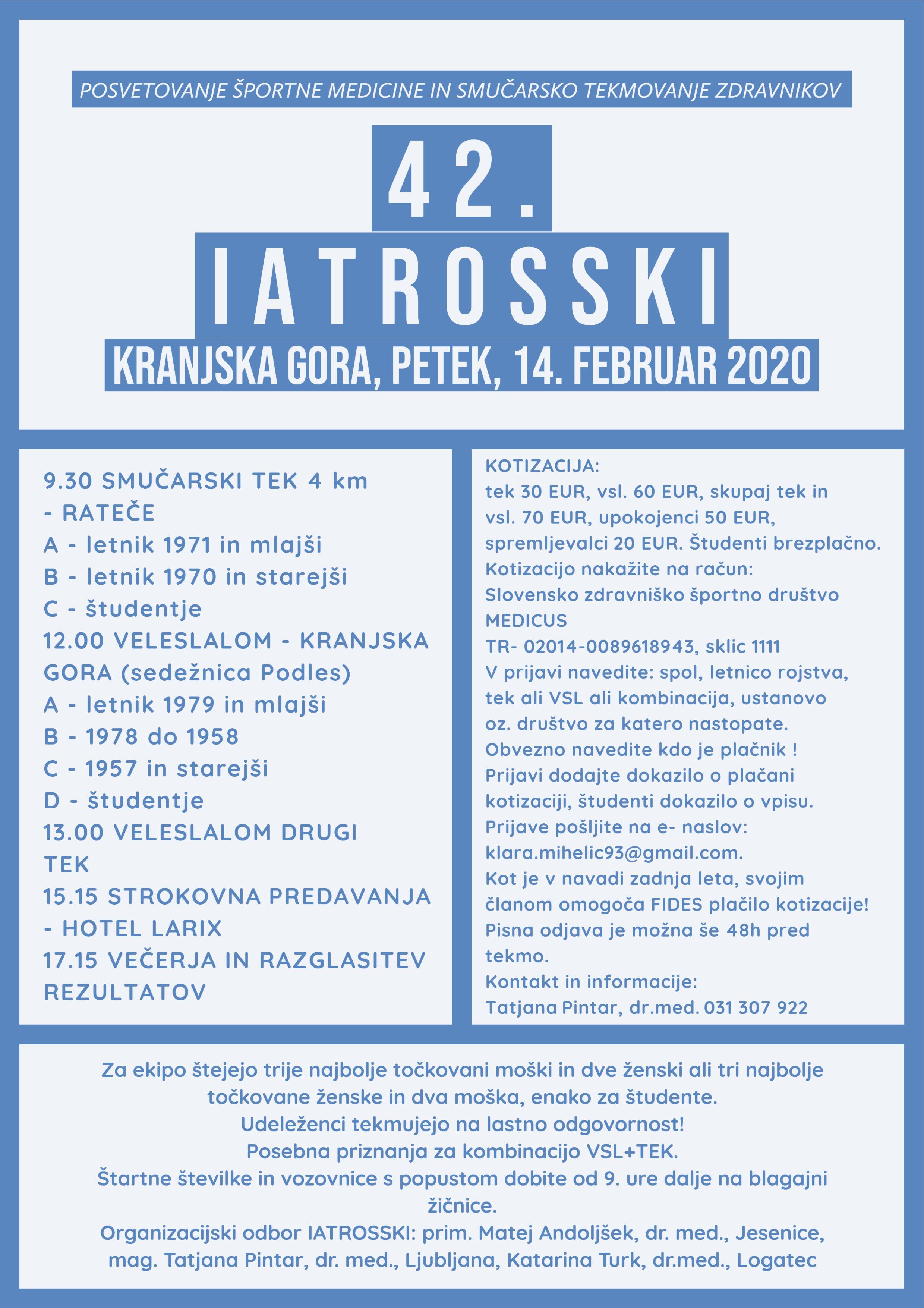 plakat 42. iatrosski